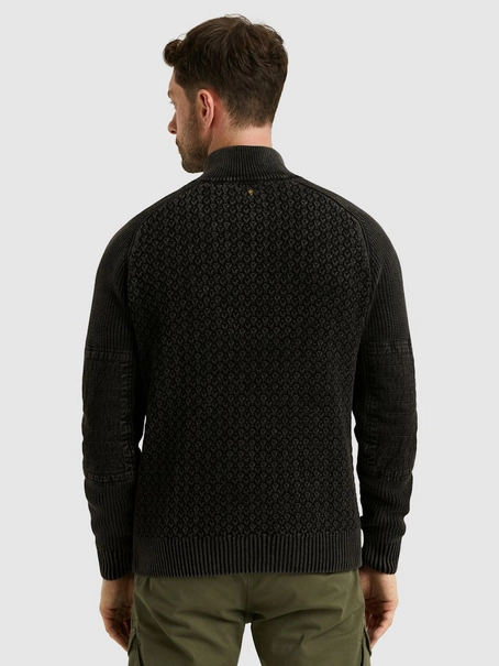 PME Legend Half button + zip collar garment d