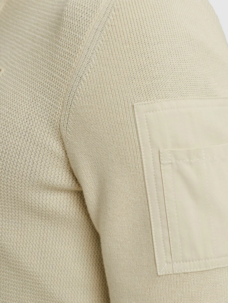 PME Legend Half zip collar cotton knit