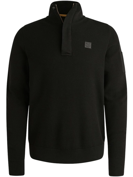 PME Legend Half zip collar cotton knit