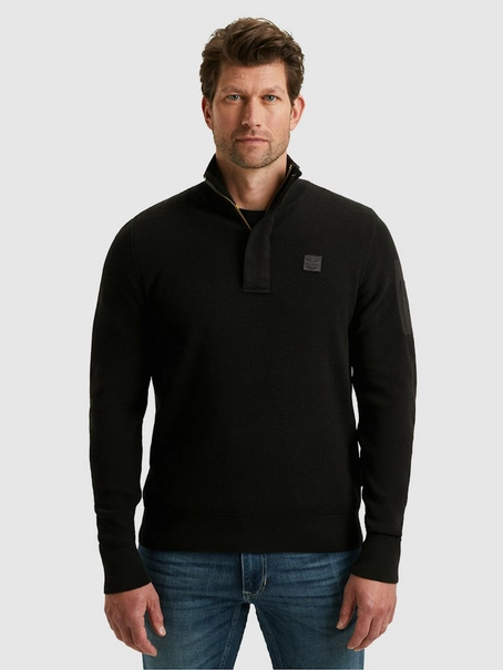 PME Legend Half zip collar cotton knit