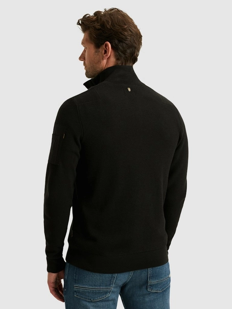 PME Legend Half zip collar cotton knit