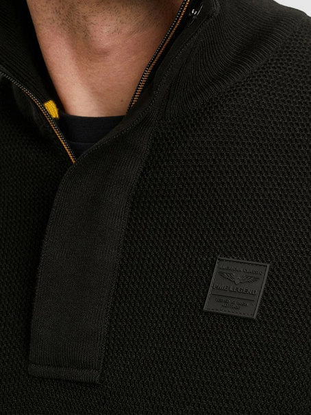 PME Legend Half zip collar cotton knit