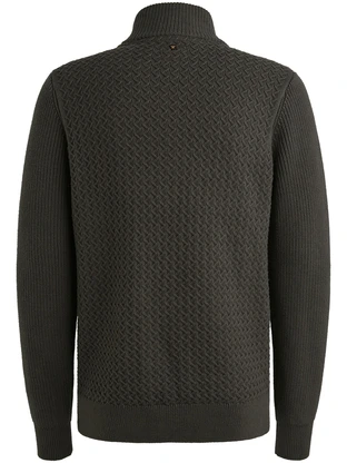 PME Legend Half zip collar cotton mix structu