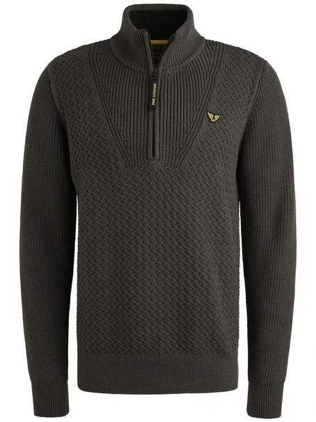 PME Legend Half zip collar cotton mix structu