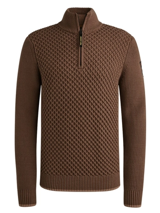 PME Legend Half zip collar cotton mix yarn