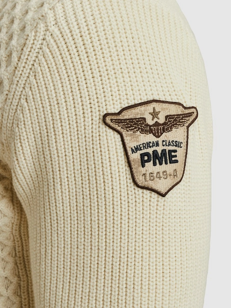 PME Legend Half zip collar cotton mix yarn