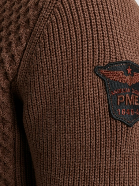 PME Legend Half zip collar cotton mix yarn