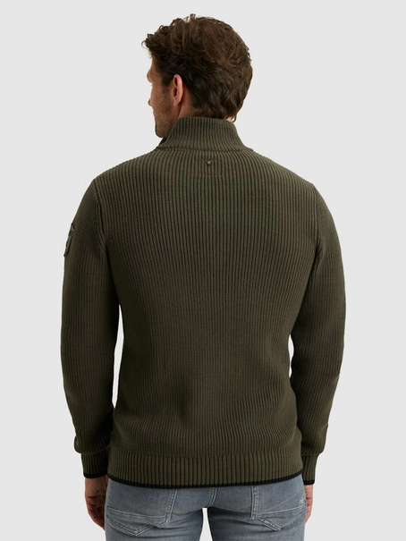 PME Legend Half zip collar cotton mix yarn