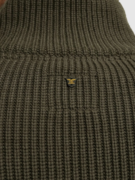 PME Legend Half zip collar cotton mix yarn