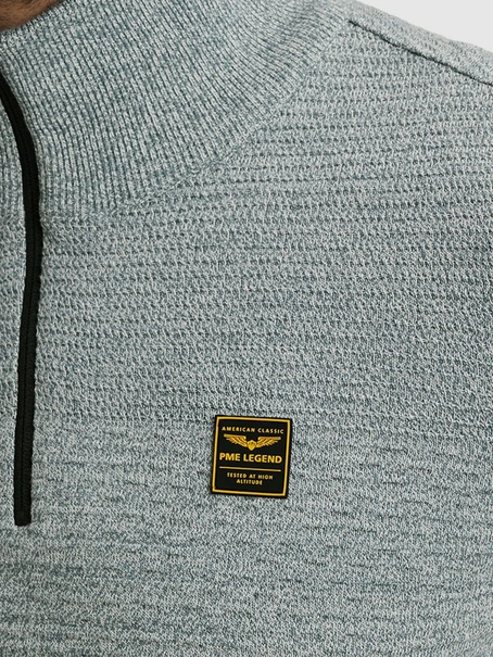 PME Legend Half zip collar cotton mouline (or
