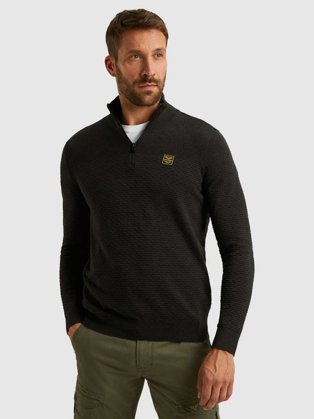 PME Legend Half zip collar cotton mouline (or