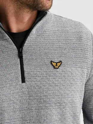 PME Legend Half zip collar cotton mouline