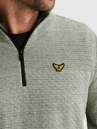 PME Legend Half zip collar cotton mouline