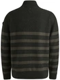 PME Legend Half zip collar cotton rib knit