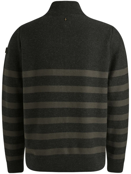 PME Legend Half zip collar cotton rib knit