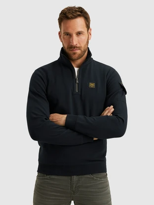 PME Legend Half zip collar interlock jersey