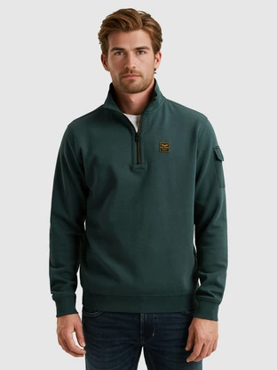 PME Legend Half zip collar interlock jersey