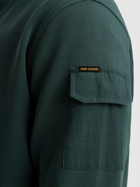 PME Legend Half zip collar interlock jersey