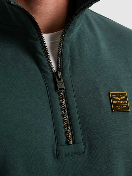 PME Legend Half zip collar interlock jersey