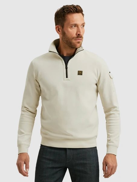 PME Legend Half zip collar interlock jersey