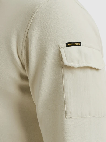 PME Legend Half zip collar interlock jersey