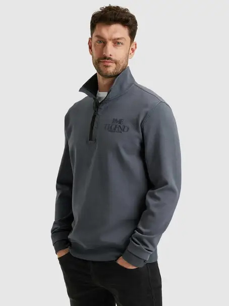 PME Legend Half zip collar interlock jersey