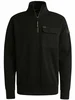 PME Legend Half zip collar knit look jersey