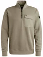 PME Legend Half zip collar knit look jersey