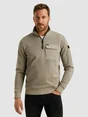 PME Legend Half zip collar knit look jersey