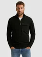 PME Legend Half zip collar knit look jersey