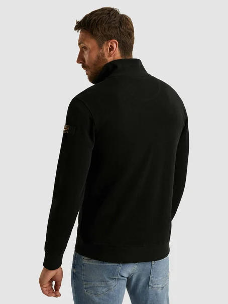PME Legend Half zip collar knit look jersey