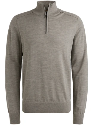 PME Legend Half zip collar merino melange