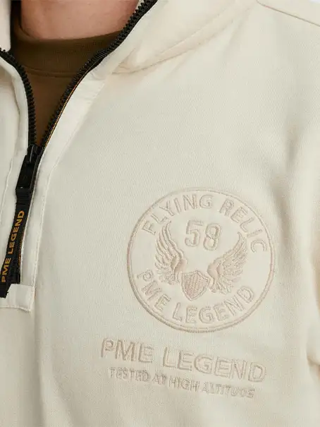 PME Legend Half zip collar soft brushed terry