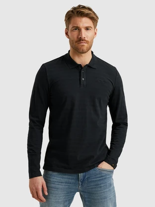 PME Legend Long sleeve polo melange stripe