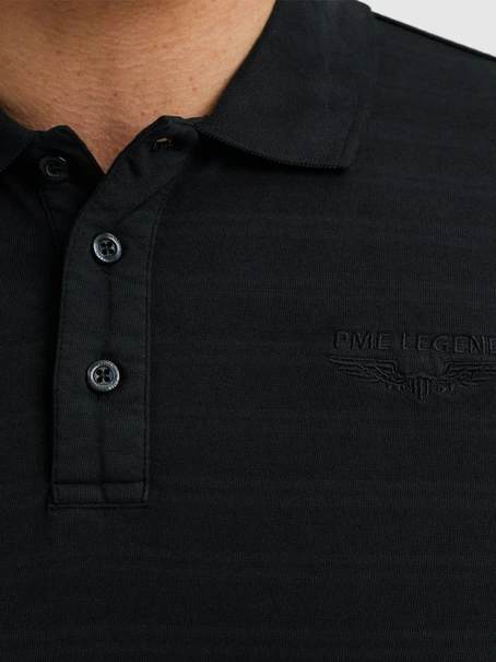 PME Legend Long sleeve polo melange stripe
