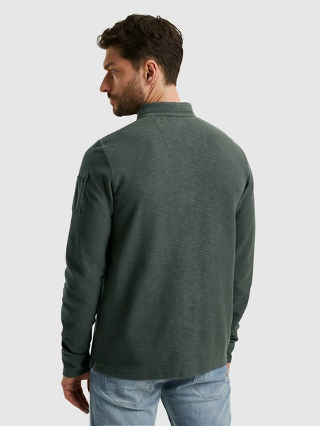 PME Legend Long sleeve polo shirt structure p