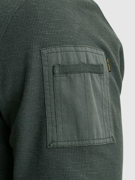 PME Legend Long sleeve polo shirt structure p