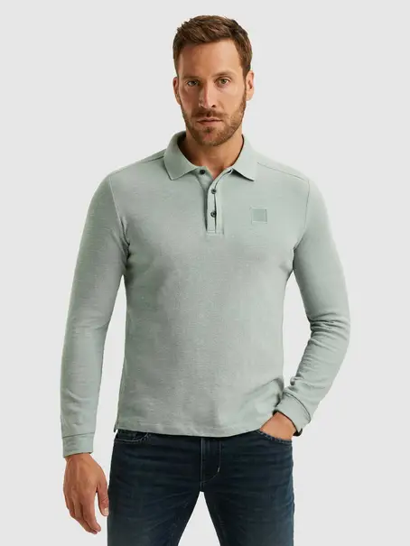 PME Legend Long sleeve polo slub jacquard jer