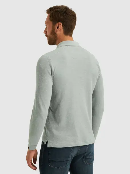 PME Legend Long sleeve polo slub jacquard jer