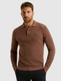 PME Legend Long sleeve polo structure knit