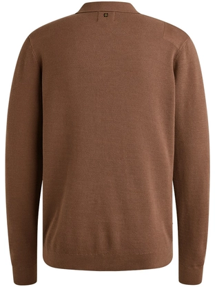 PME Legend Long sleeve polo structure knit