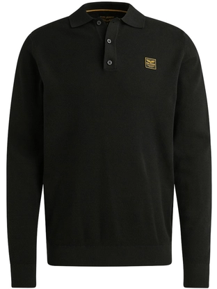 PME Legend Long sleeve polo structure knit