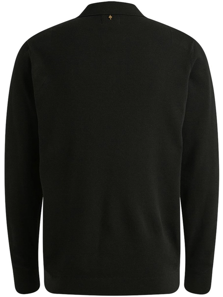 PME Legend Long sleeve polo structure knit
