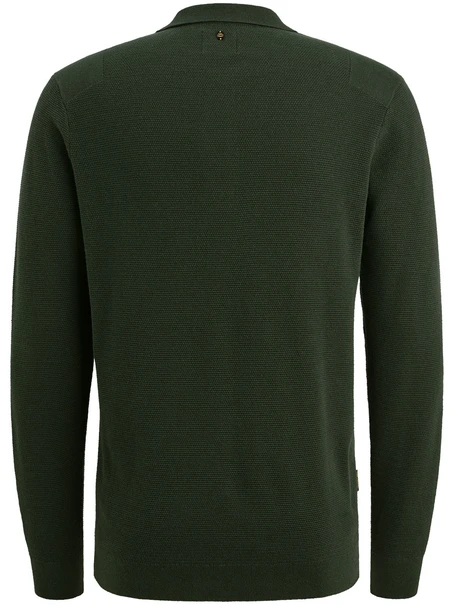 PME Legend Long sleeve polo structure knit