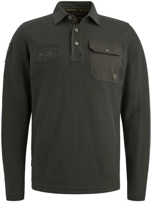 PME Legend Long sleeve polo structured pique