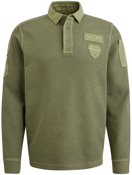 PME Legend Long sleeve polo structured pique