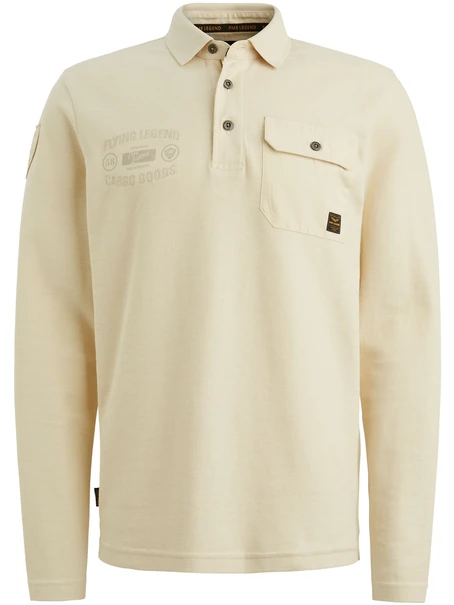 PME Legend Long sleeve polo structured pique