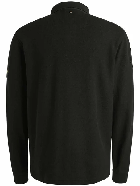 PME Legend Long sleeve polo waffle pique carg