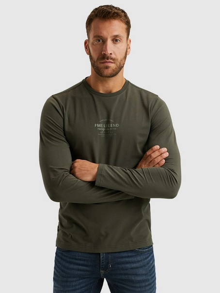 PME Legend Long sleeve r-neck cotton elastan