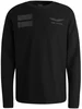 PME Legend Long sleeve r-neck structured piqu
